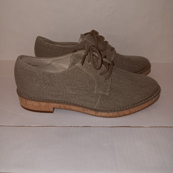 14TH & UNION WOMEN'S CANVAS CORK OXFORD LACE UP SHOES - Picture 6 of 8